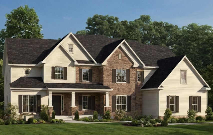 A simple gable is usually the lowest-cost roof for a compact starter home editorial visual